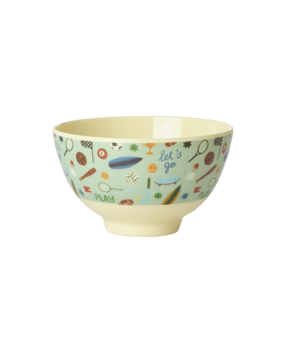 Rice Sports Print melamine Medium Bowl 300ml