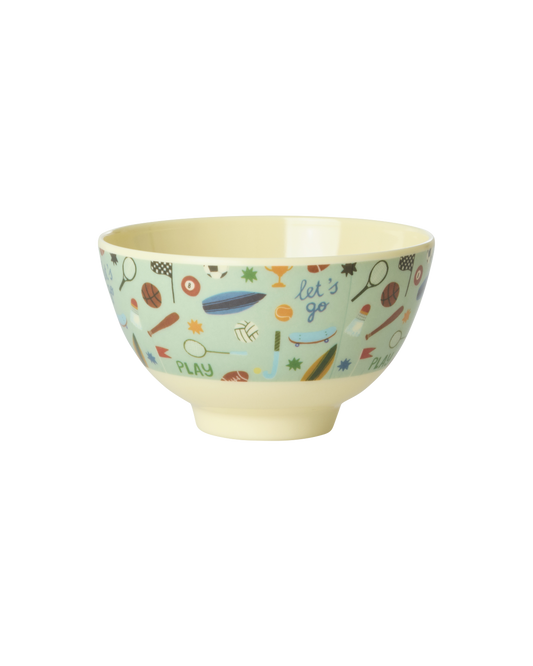 Rice Sports Print melamine Medium Bowl 300ml