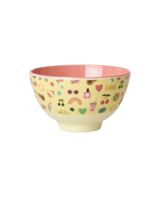Rice Unicorn Love Melamine Bowl