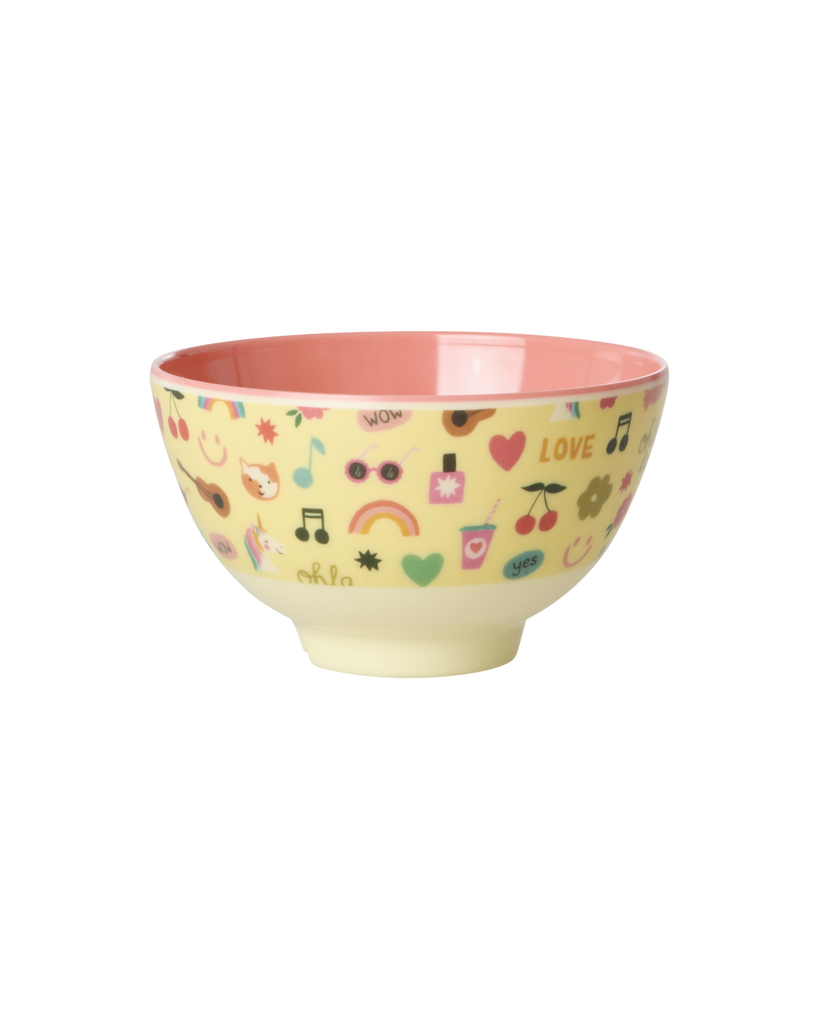 Rice Unicorn Love Melamine Bowl