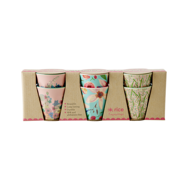 Flowers Espresso Cups 80ml (Set of 6)