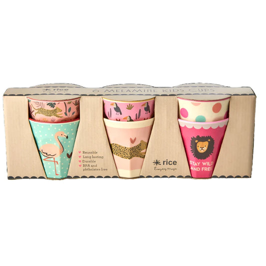 Pink Jungle S Cup Pink (Set of 6)