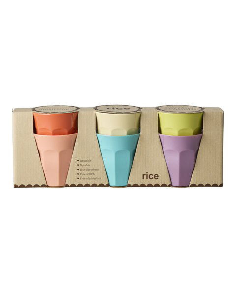 Rice Glory Days Melamine Cups - Set of 6