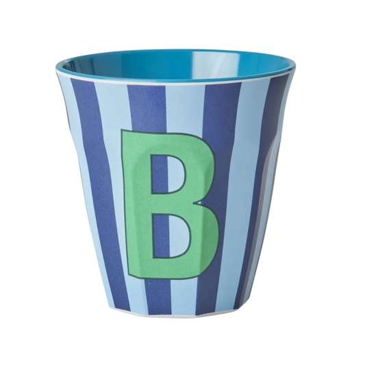 Rice Melamine Cup 250ml - Boy Stripes Alphabet, view 2