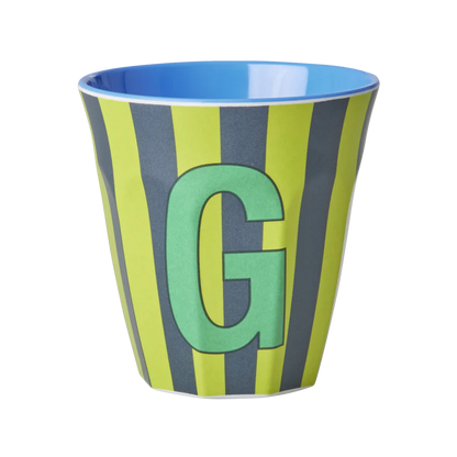 Rice Melamine Cup 250ml - Boy Stripes Alphabet, view 5