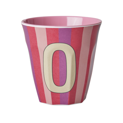 Rice melamine cup 250ml with girl stripes alphabet print – view 5