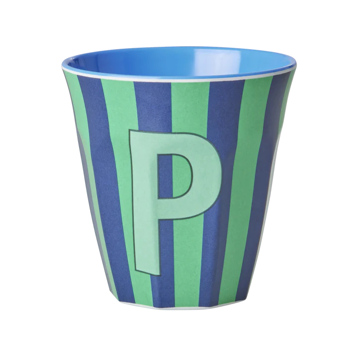 Rice Melamine Cup 250ml - Boy Stripes Alphabet, view 9