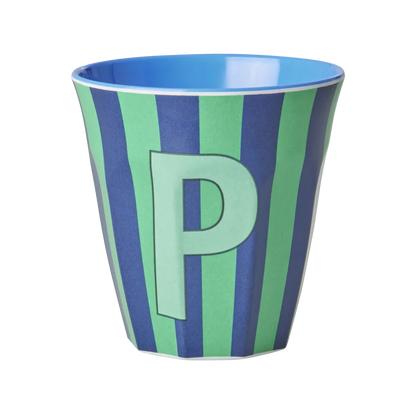 Rice Melamine Cup 250ml - Boy Stripes Alphabet, view 9