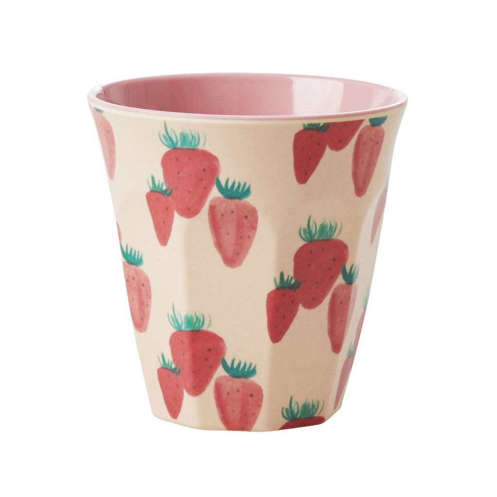 Rice Strawberry Melamine Cup 250ml