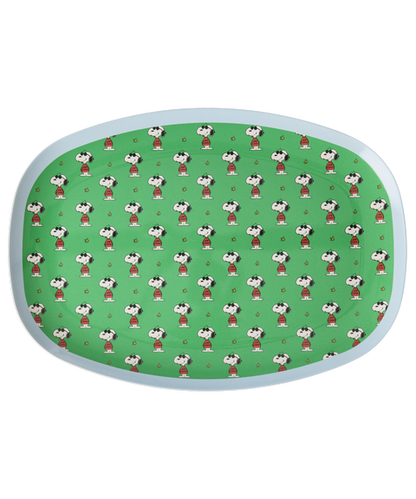 Rice Snoopy Print Melamine Rectangular Dinner Plate