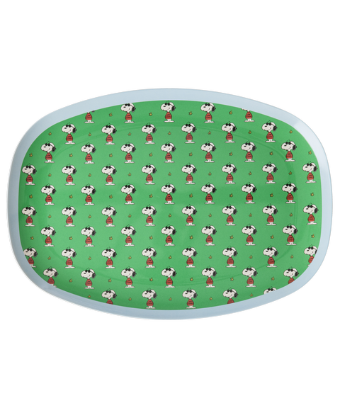 Rice Snoopy Print Melamine Rectangular Dinner Plate