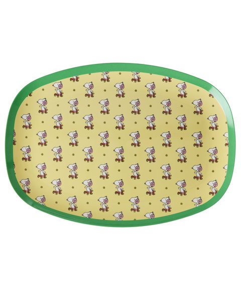 Rice Snoopy Print Melamine Rectangular Dinner Plate, view 5