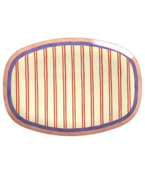 Rice Large Rectangular Dinner Plate, view 5