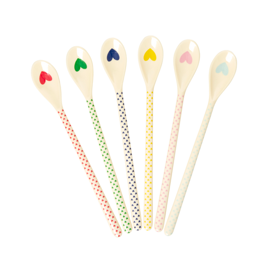 Rice Latte Spoons (Favorite Hearts) (Set of 6)