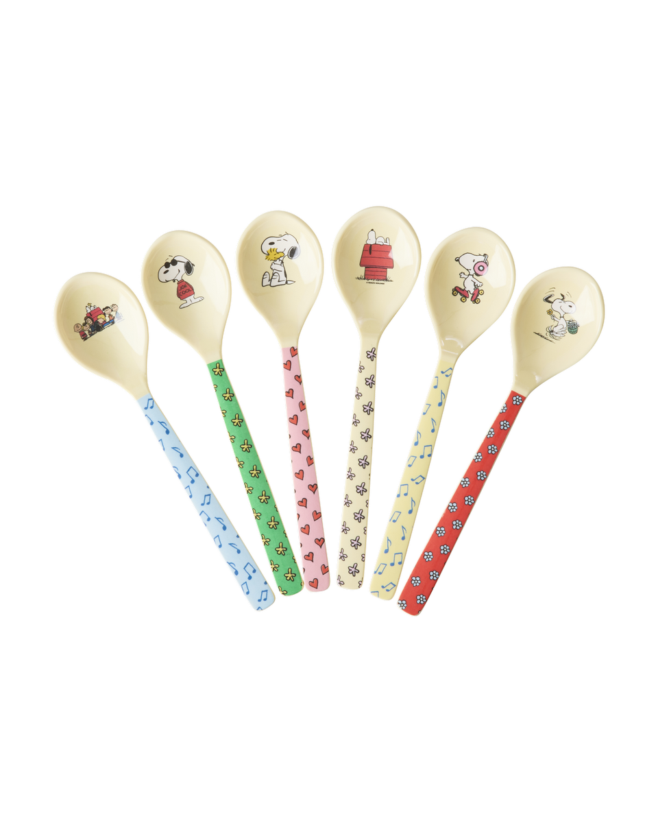Rice Snoopy Prints Melamine Teaspoon (Set of 6)