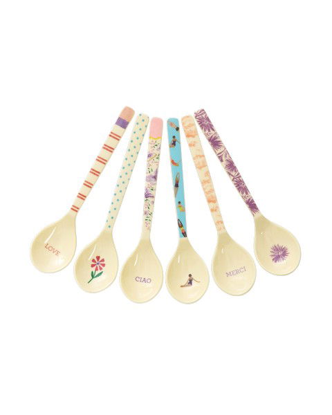 Rice Teaspoons (Glory Days Printed) (Set of 6)