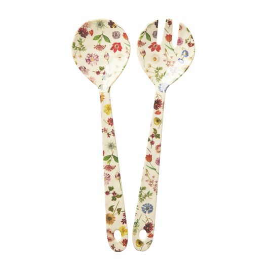Rice Melamine Floras Dream Salad Cutlery Set