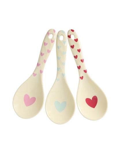Rice Favorite Hearts melamine salad spoon