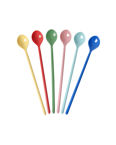 Rice Latte Spoons (Assorted Colours) (Set of 6)
