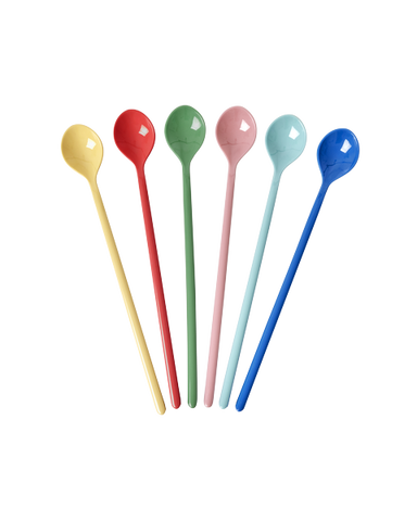 Rice Latte Spoons (Assorted Colours) (Set of 6)