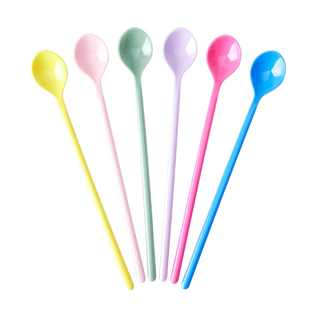 Multi Color Latte Spoons (Set of 6)