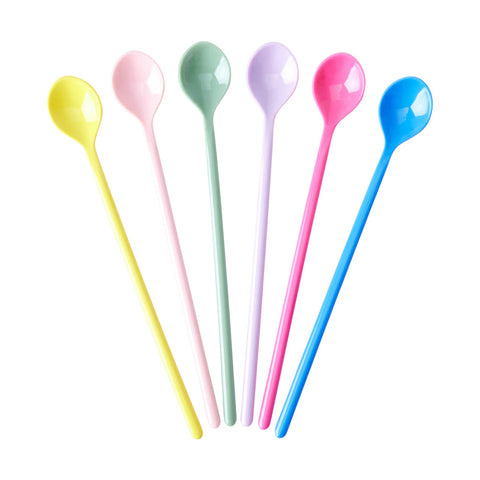 Multi Color Latte Spoons (Set of 6)