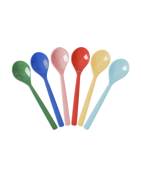 Rice Teaspoons (Assorted Colours) (Set of 6)