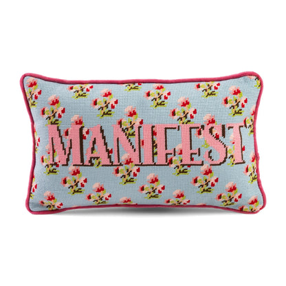 Manifest Needlepoint Pillow