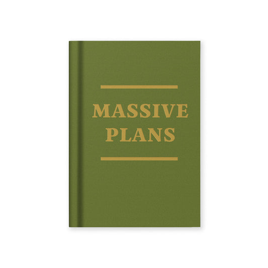Massive Plans Fabric Hardback Notebook (A7)
