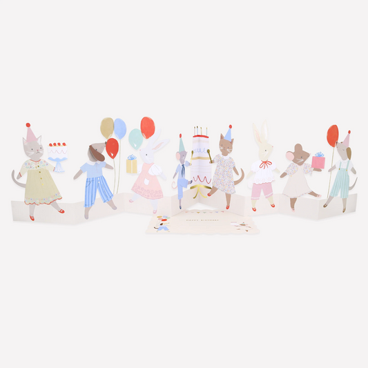 Meri Meri Animal Friends Birthday Card