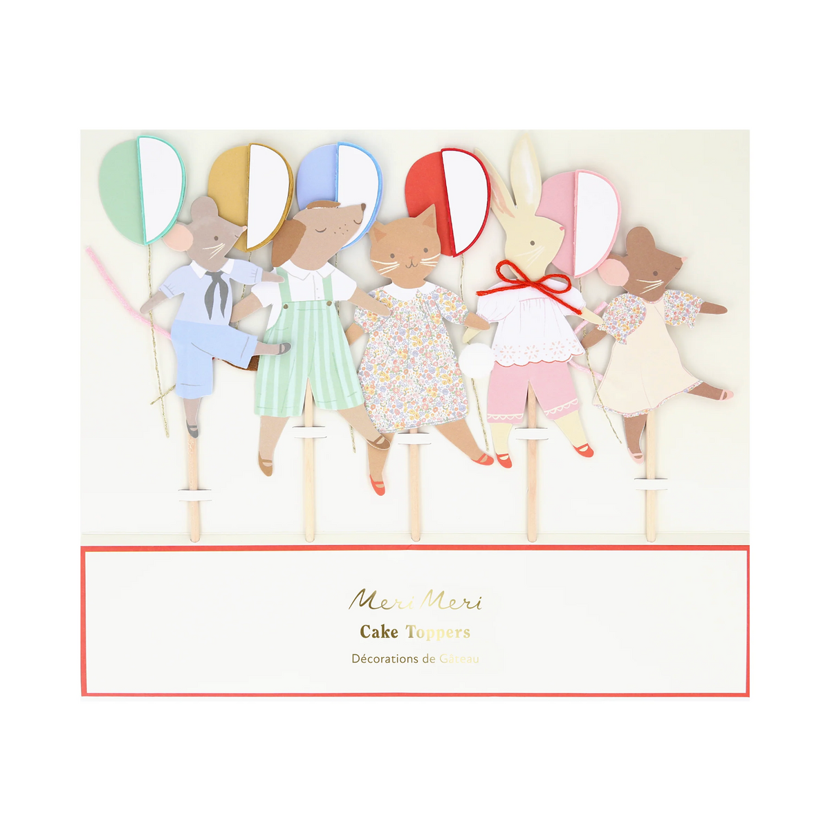 Meri Meri Animal Friends Cake Toppers, view 3