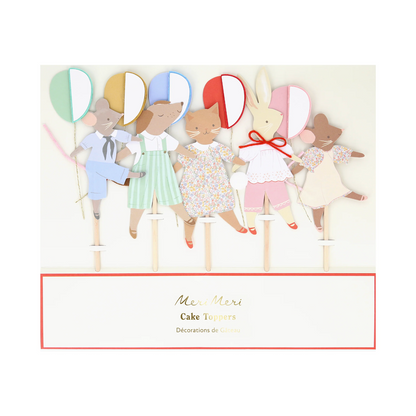 Meri Meri Animal Friends Cake Toppers, view 3