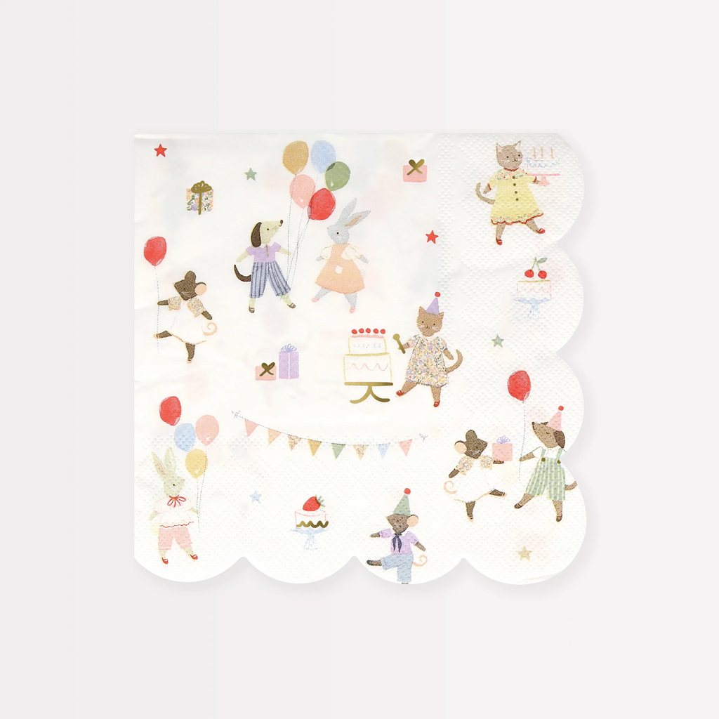 Meri Meri Animal Friends Large Napkins