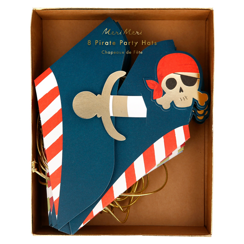 Meri Meri Blue Pirate Party Hats