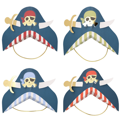 Meri Meri Blue Pirate Party Hats, view 5