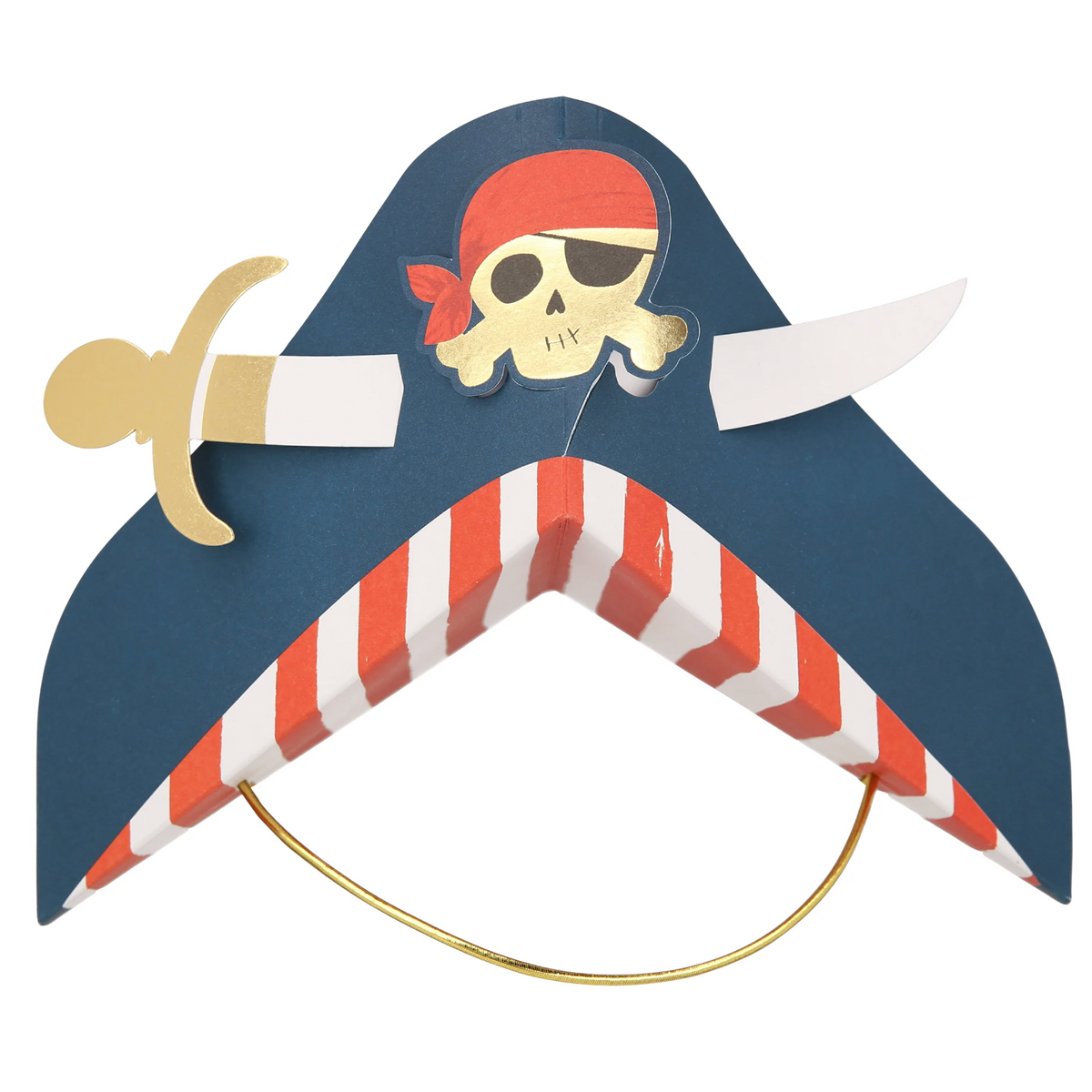 Meri Meri Blue Pirate Party Hats, view 8