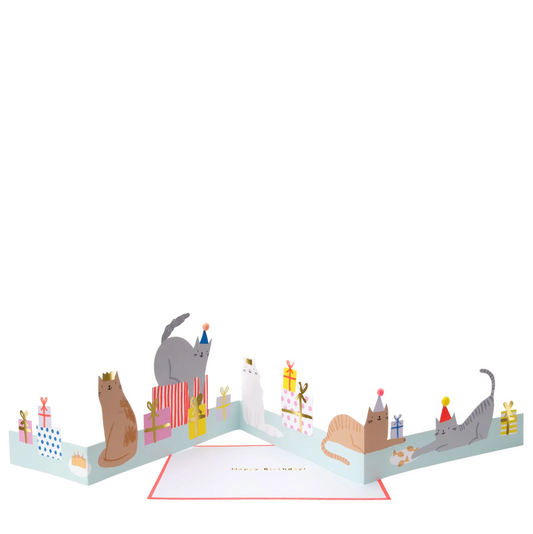 Meri Meri Cat Party Birthday Card
