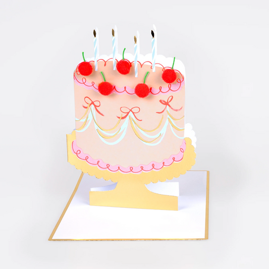 Meri Meri Cherry Cake Birthday Card