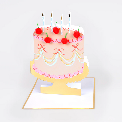 Meri Meri Cherry Cake Birthday Card