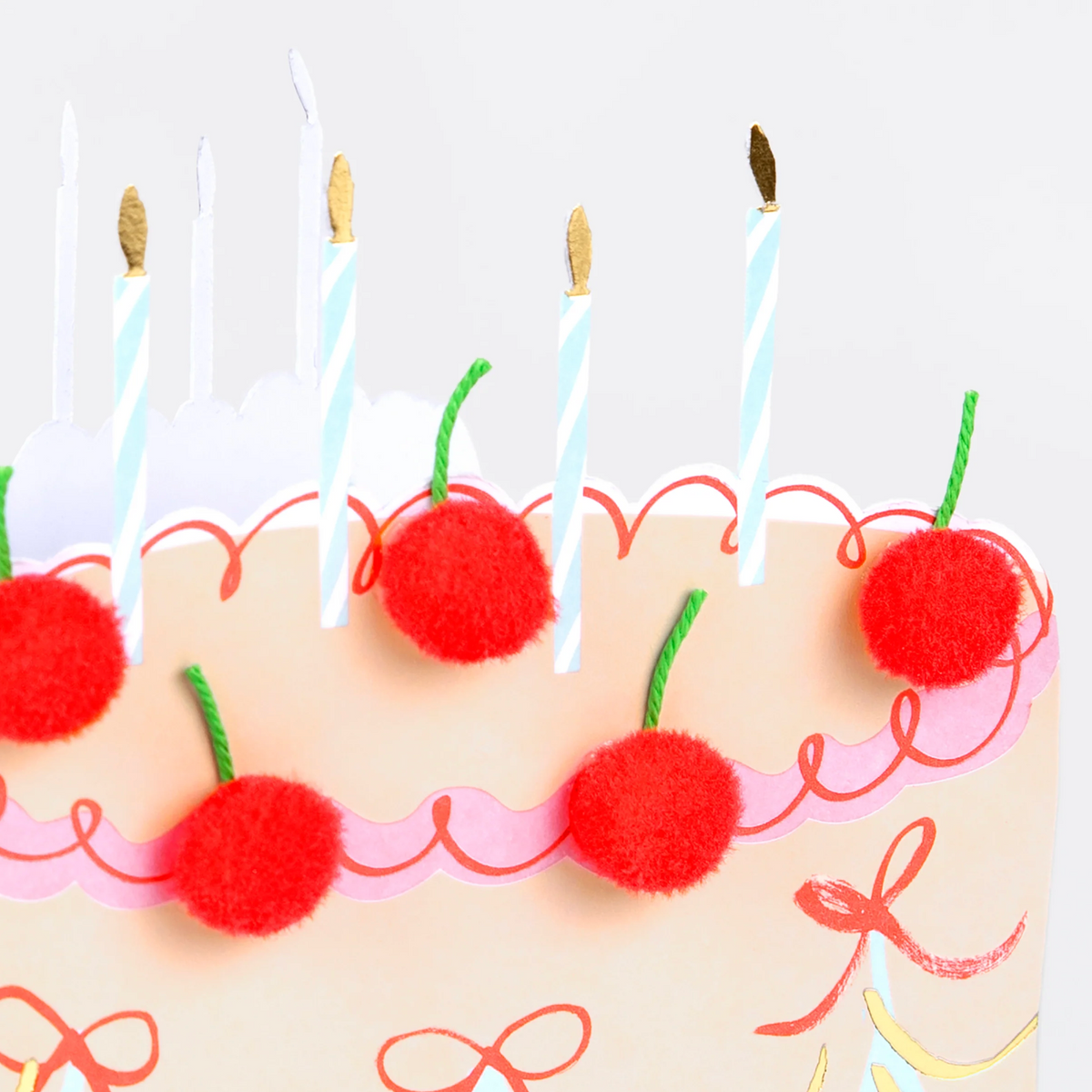Meri Meri Cherry Cake Birthday Card, view 3