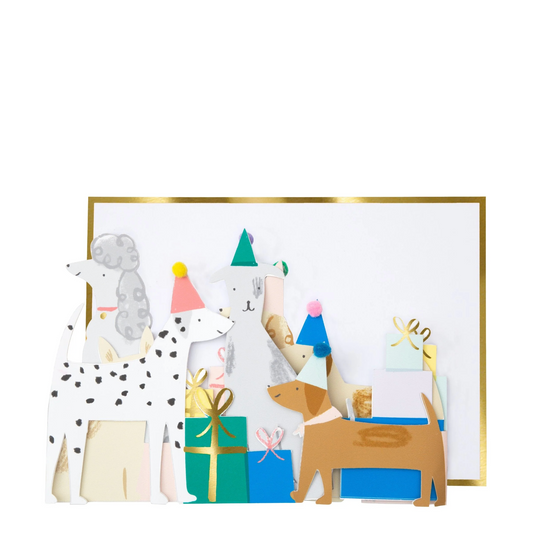 Meri Meri Dog Party Birthday Card