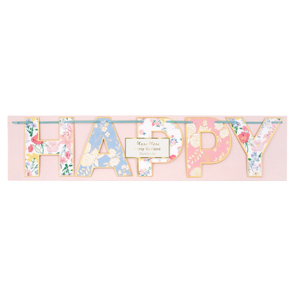 Meri Meri English Garden Birthday Garland, view 4