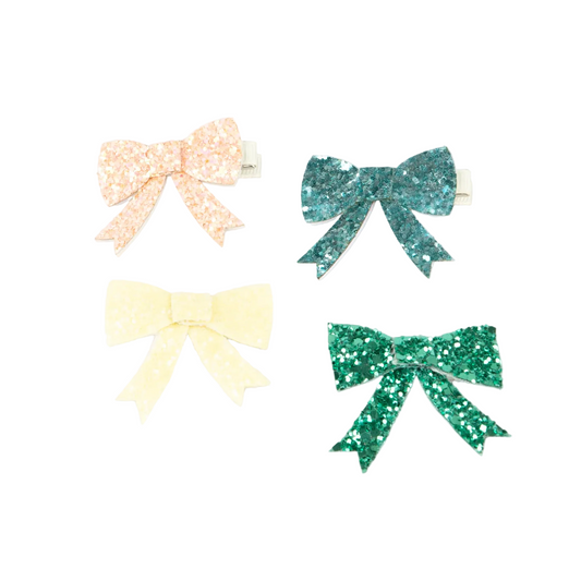 Meri Meri Glitter Bow Hair Clips