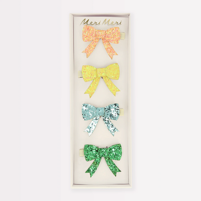 Meri Meri Glitter Bow Hair Clips, view 5