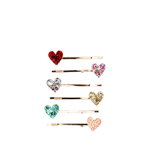 Meri Meri Glitter Heart Hair Slides