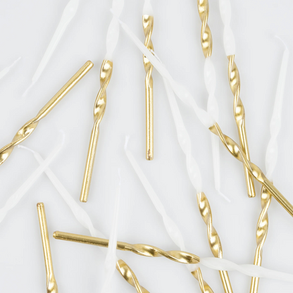 Meri Meri Gold Dipped Twisted Candles, view 4