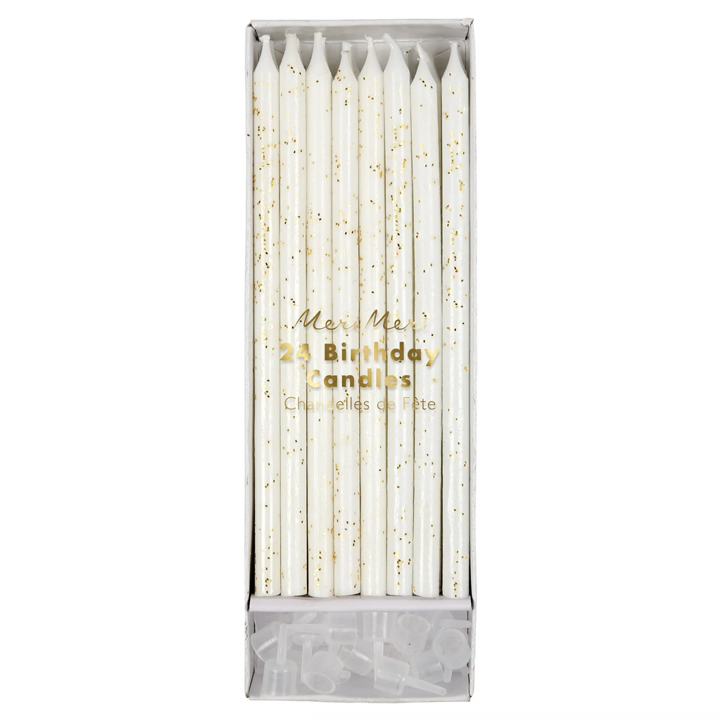 Meri Meri Gold Glitter Candles