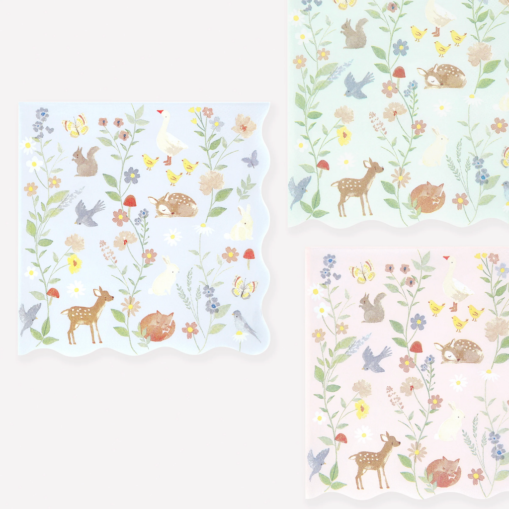 Meri Meri Little Animals Large Napkins
