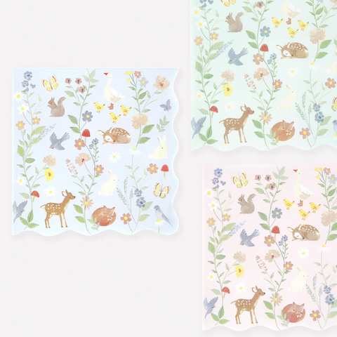 Meri Meri Little Animals Large Napkins
