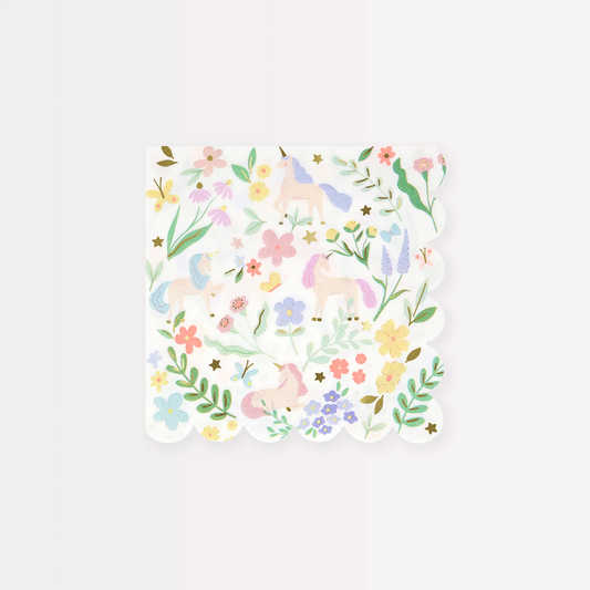 Meri Meri Meadow Unicorns Small Napkins